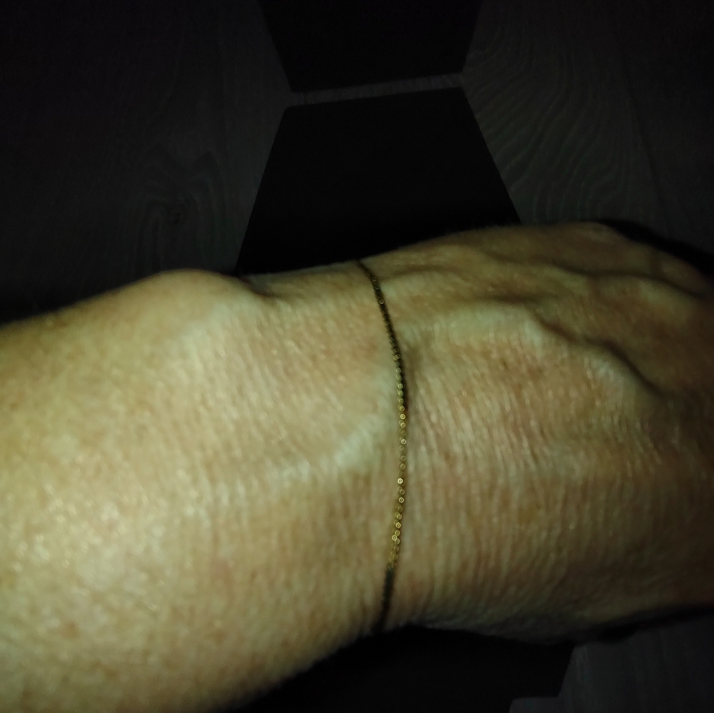 10k solid 7 inch bracelet